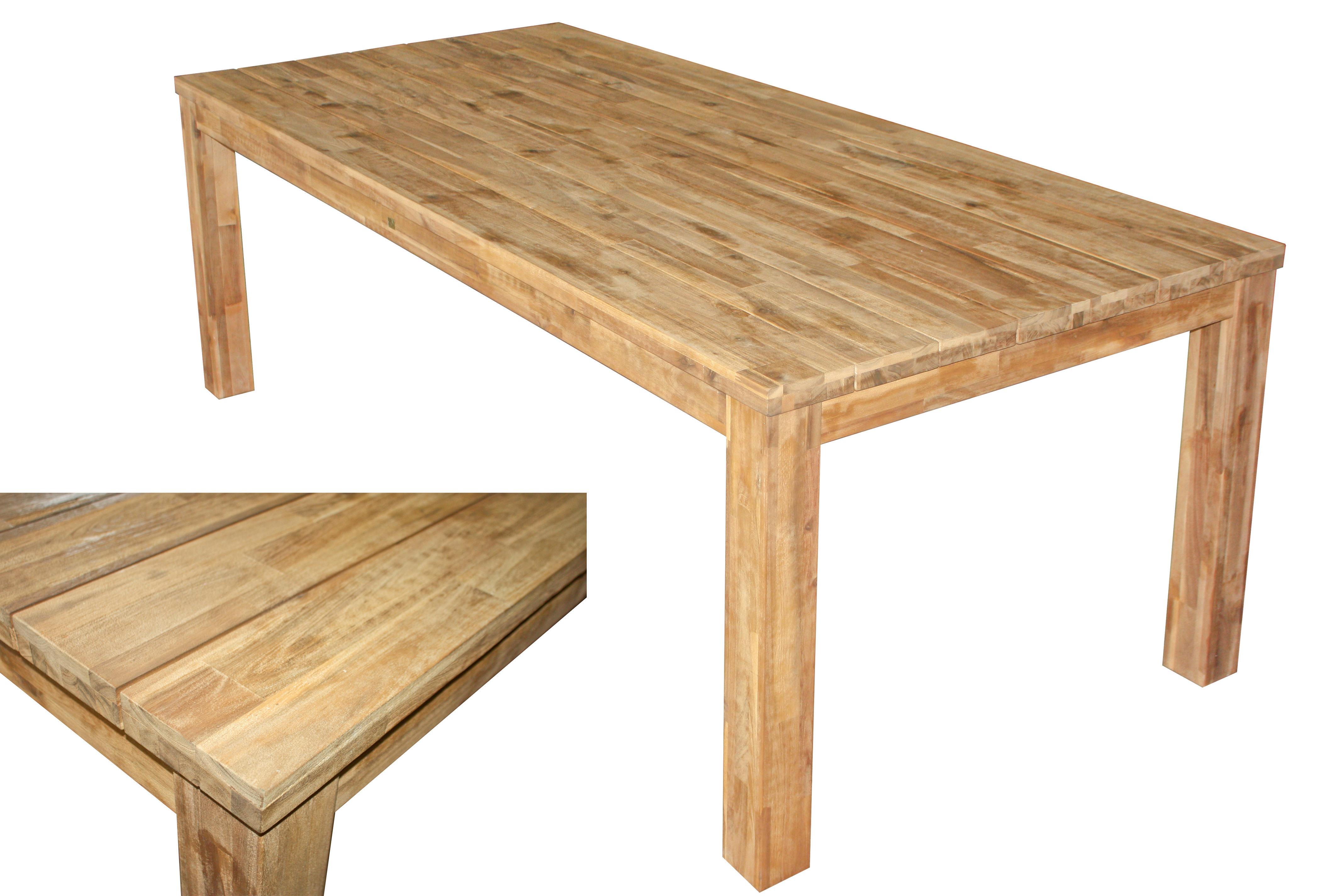 Gartentisch Pala Akazienholz L 200 cm - Braun, Basics, Holz (200/78/100cm)