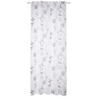 Fertigvorhang Flower - Grau, ROMANTIK / LANDHAUS, Textil (135/245cm) - James Wood
