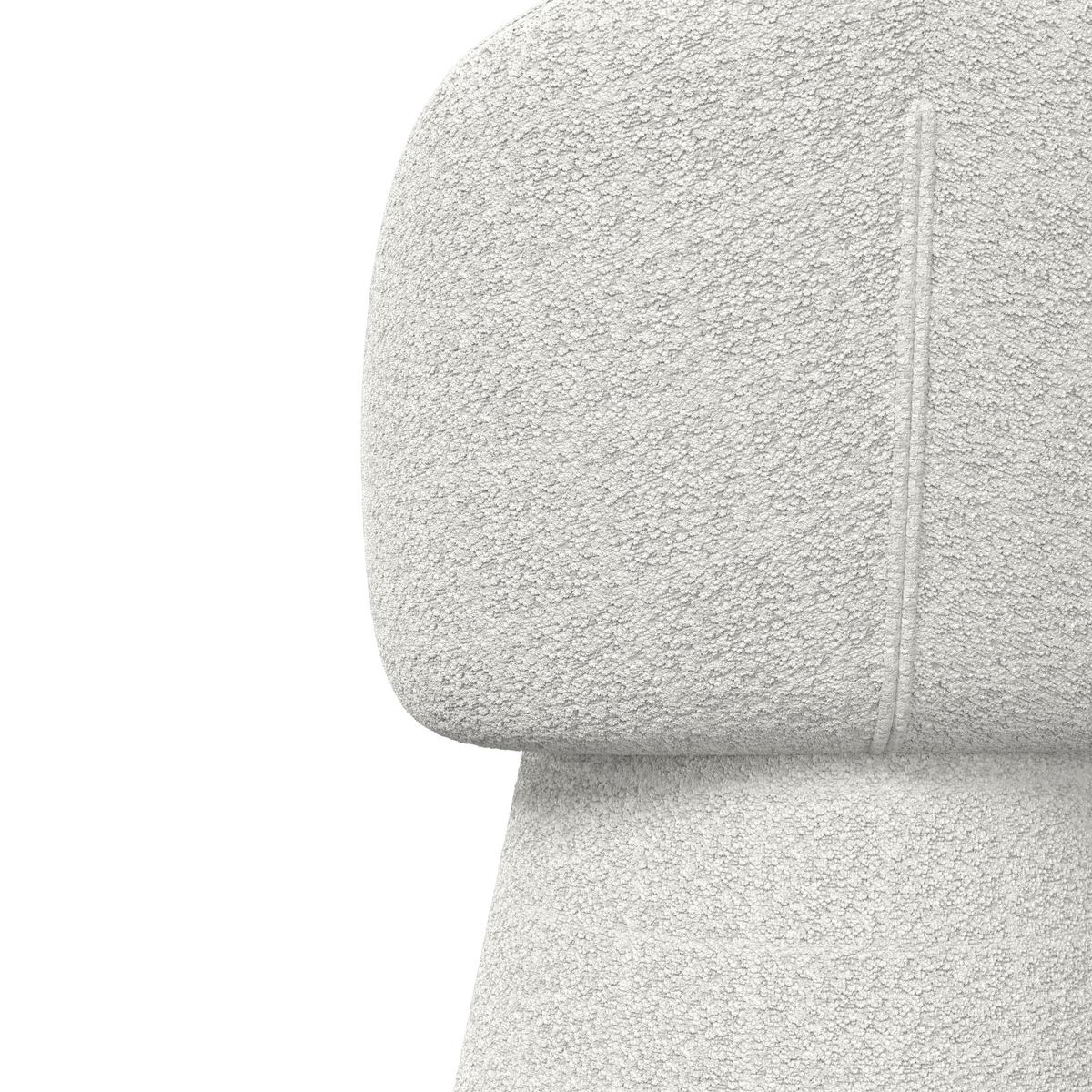 ŽIDLE S PODRUČKAMI MAIA - bílá, Moderní, kov/textil (60/84,5/59cm) - Bessagi Home