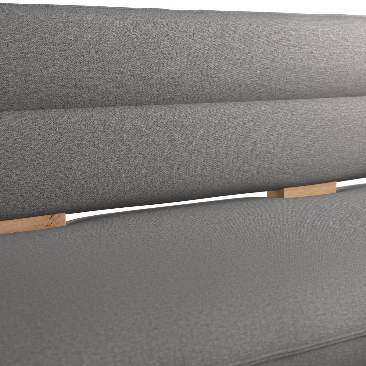 Eckbank Beluna Ii Wesbstoff Dunkelgrau, B: 192cm - Eichefarben/Dunkelgrau, KONVENTIONELL, Holz/Textil (192/170cm) - James Wood