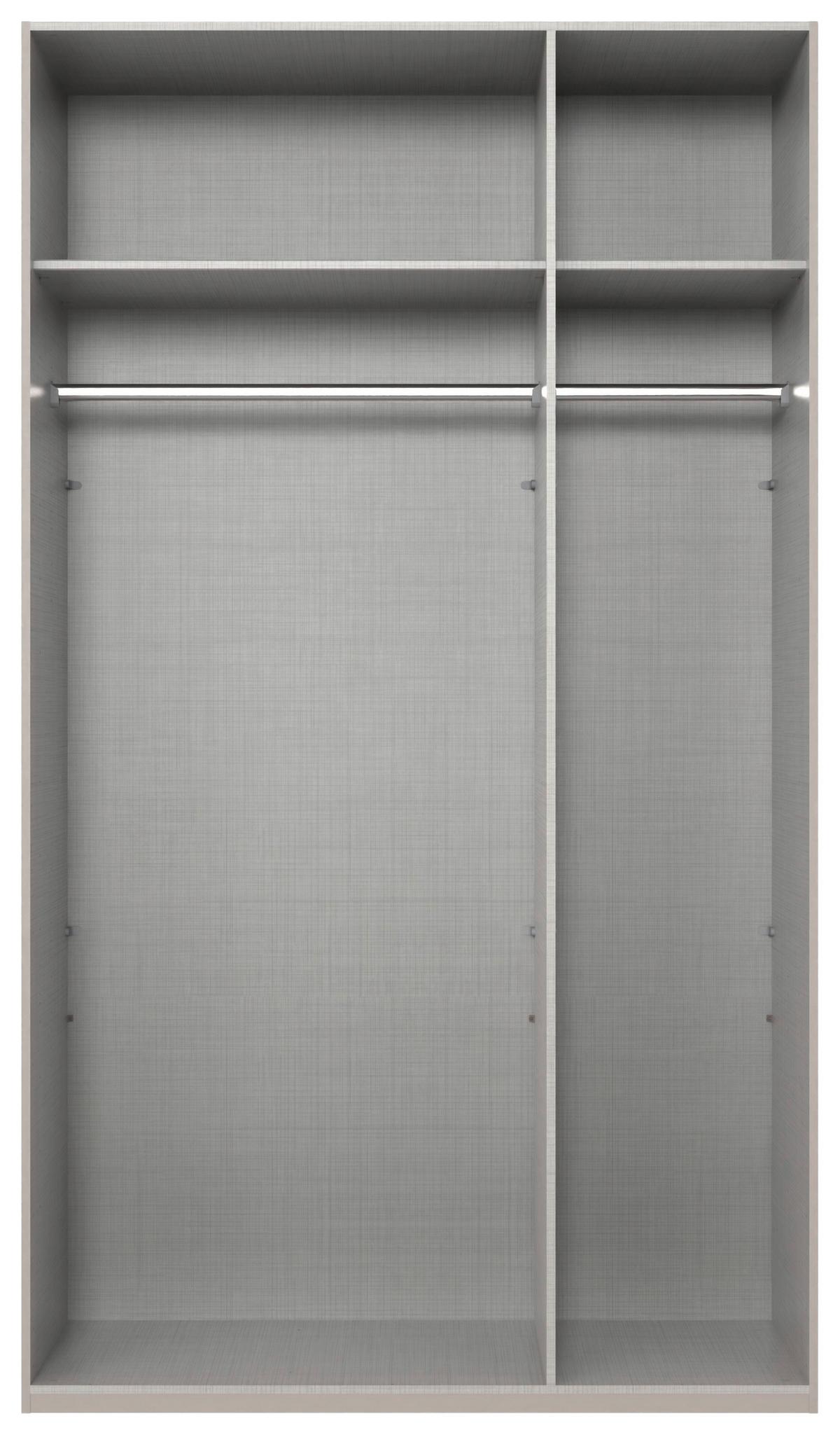 Drehtürenschrank New York Weiß B: 135 cm - Weiß, MODERN, Holzwerkstoff (135/236/58cm) - MID.YOU