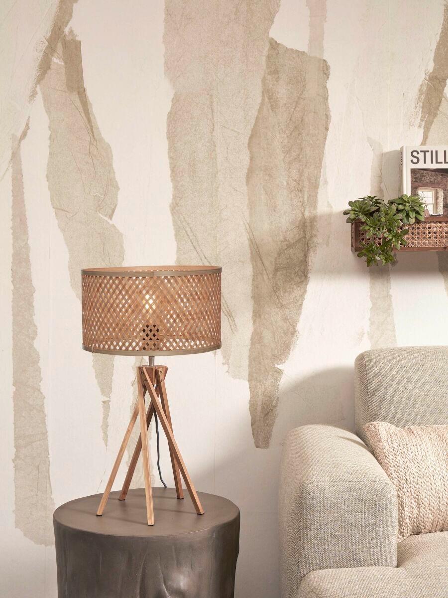 Tischleuchte Java/T/Kl/N/3218/N - Naturfarben, Trend (32/56/32cm) - Good & Mojo