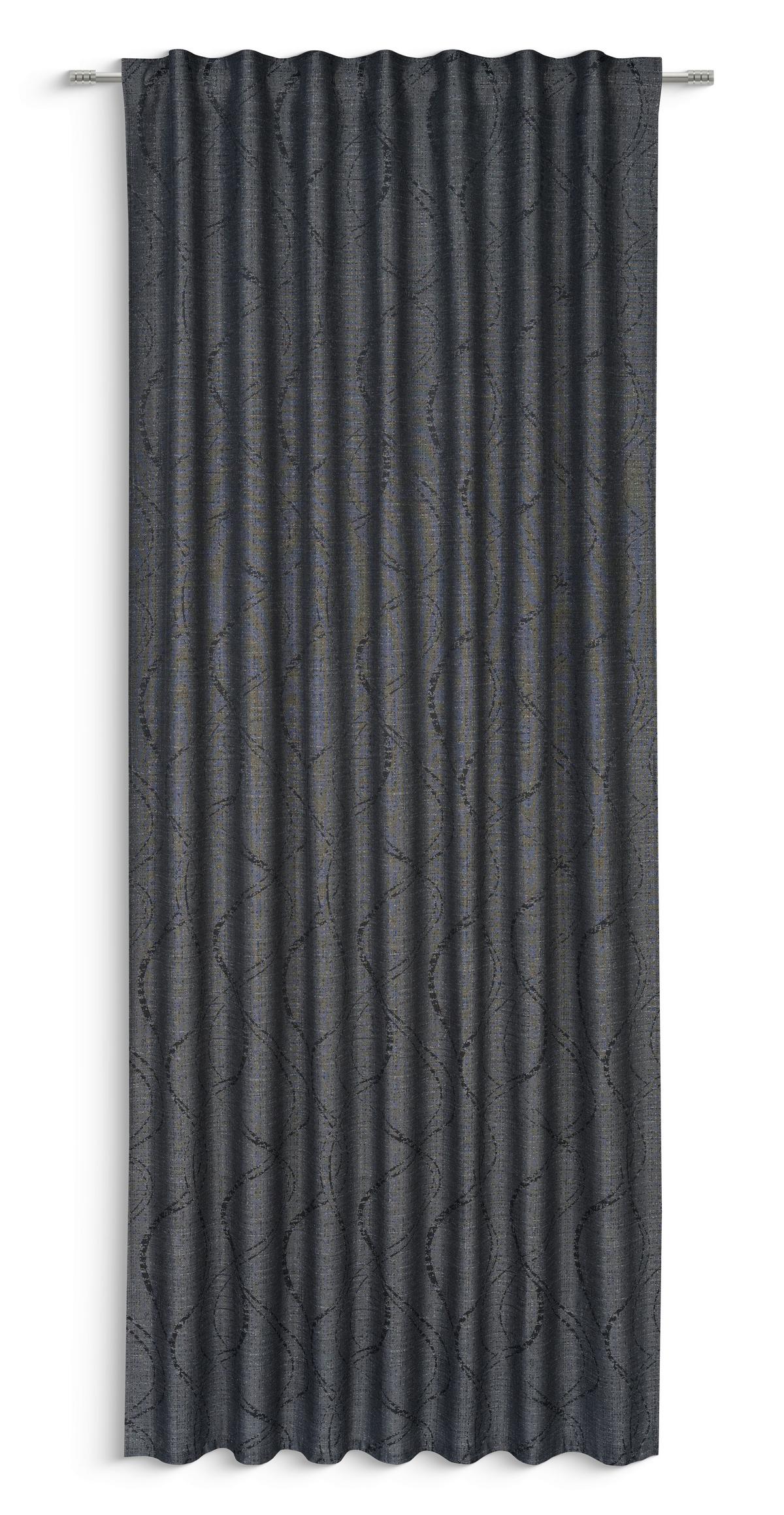 Fertigvorhang Elvira - Anthrazit, MODERN, Textil (140/245cm) - Luca Bessoni