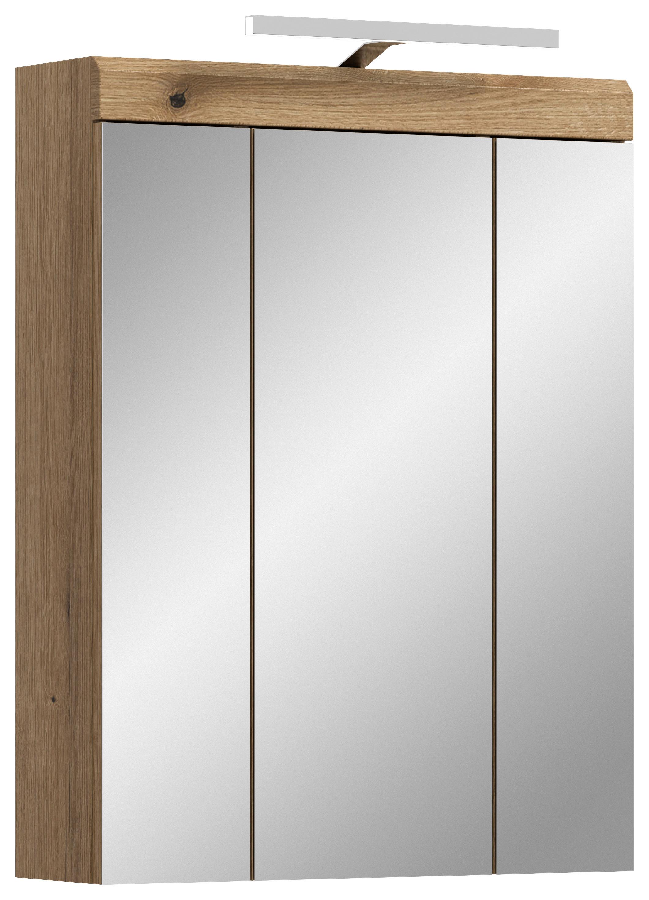 Spiegelschrank Scout Naturfarben B: 60 cm - Naturfarben, MODERN, Glas/Holzwerkstoff (60/79/18cm) - MID.YOU
