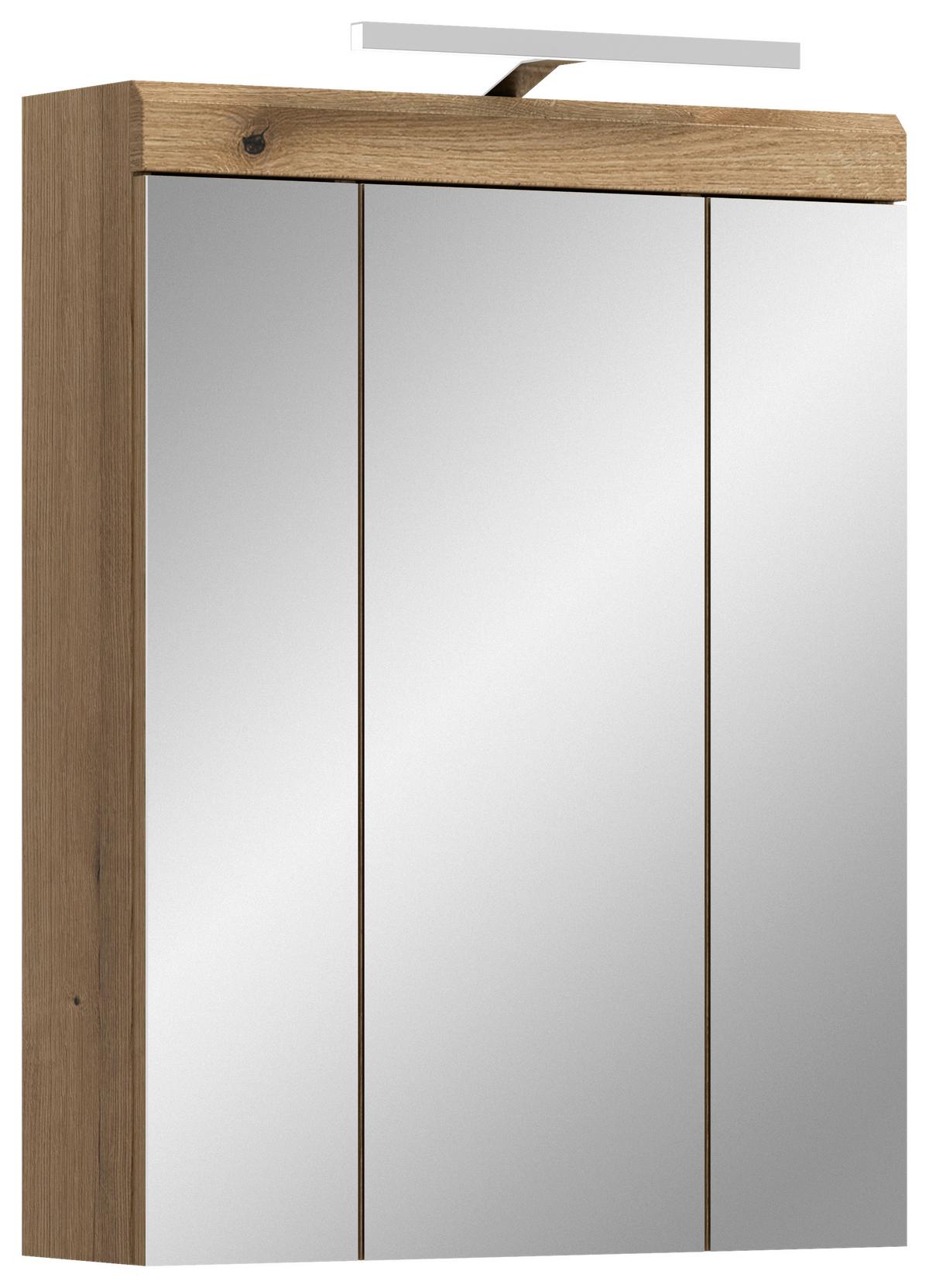 Spiegelschrank Scout Naturfarben B: 60 cm - Naturfarben, MODERN, Glas/Holzwerkstoff (60/79/18cm) - MID.YOU