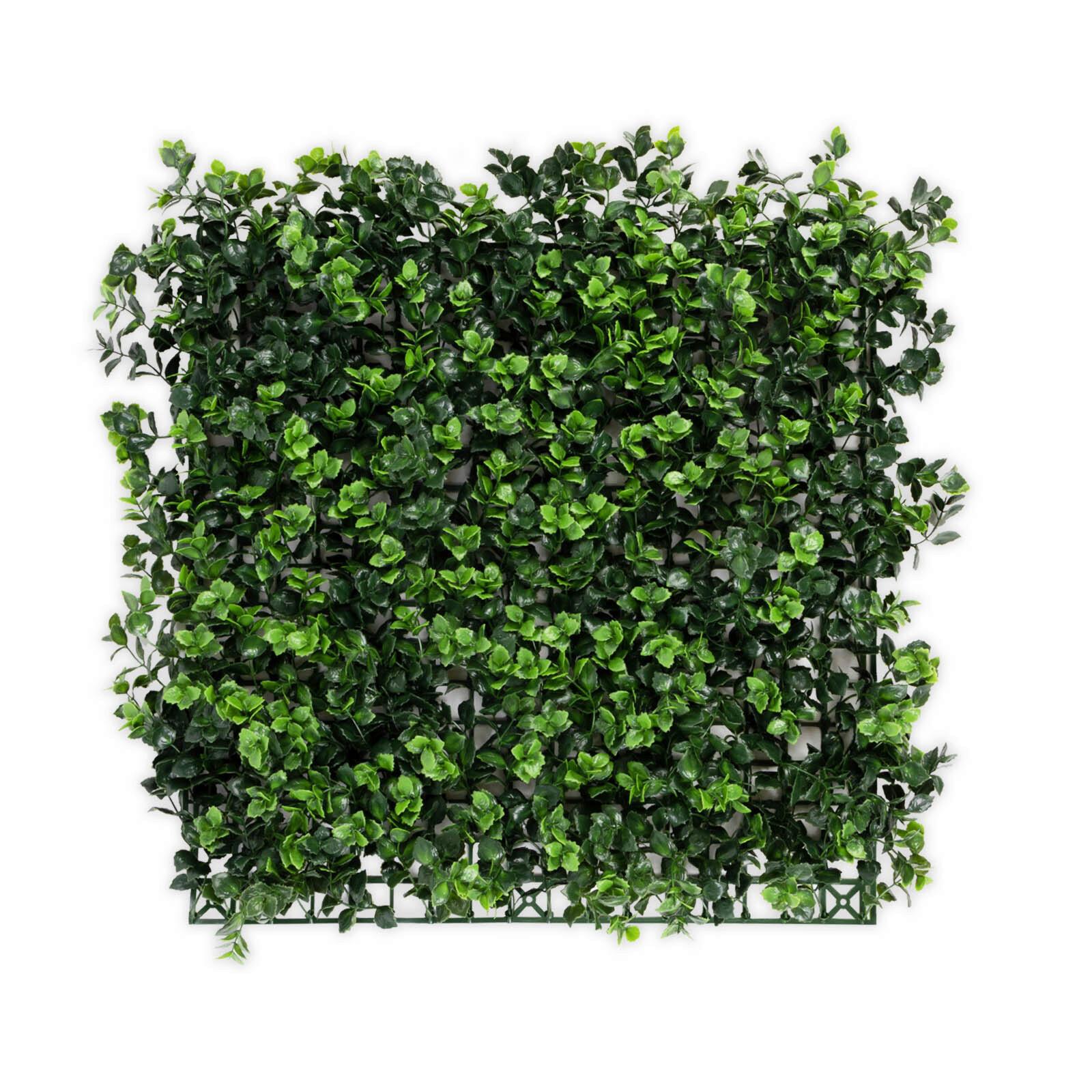 Wandverkleidung Kunstpflanze - Mintgrün, Trend, Kunststoff (50/50cm) - Floordirekt