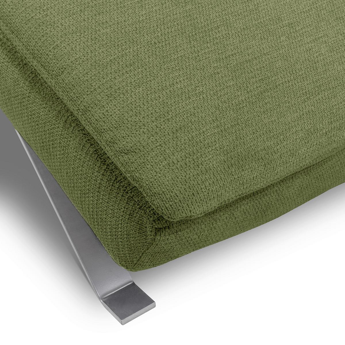RELAXLIEGE Grün B: 65 cm - Silberfarben/Grün, Design, Textil (65/95/171cm) - Celina Home