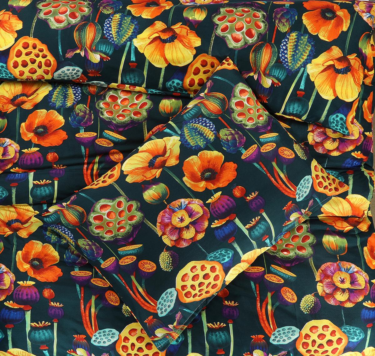 BETTWÄSCHE WILDFLOWERS - Blau/Gelb, MODERN, Textil - Luca Bessoni