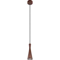 Hängeleuchte 8510131 Vegas - Nussbaumfarben/Schwarz, Design, Holz (10/90-140cm)