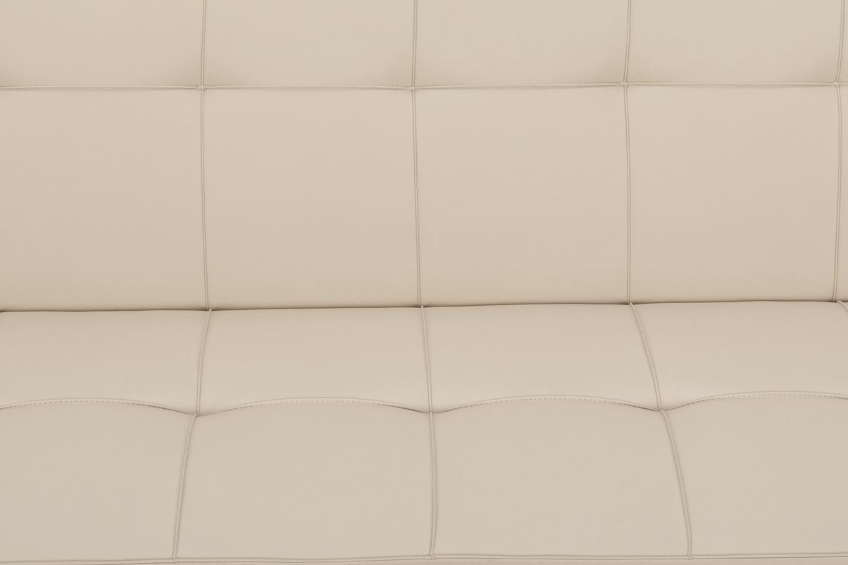 Schlafsofa Silva - Silberfarben/Creme, Basics, Textil (179/74/91cm) - P & B