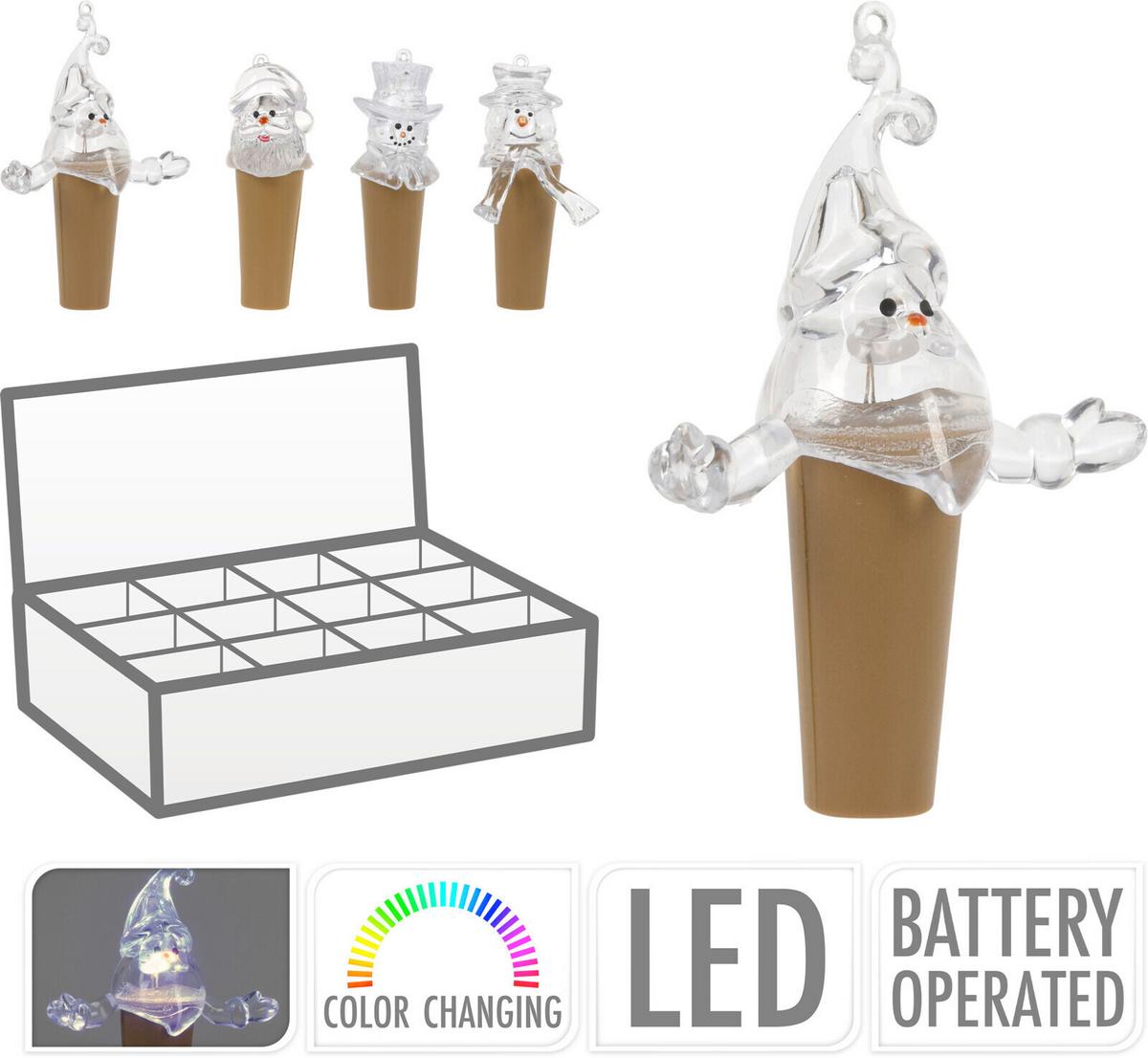 Üvegzáró 4 Féle Minta - Basics, műanyag (4/4/8cm)