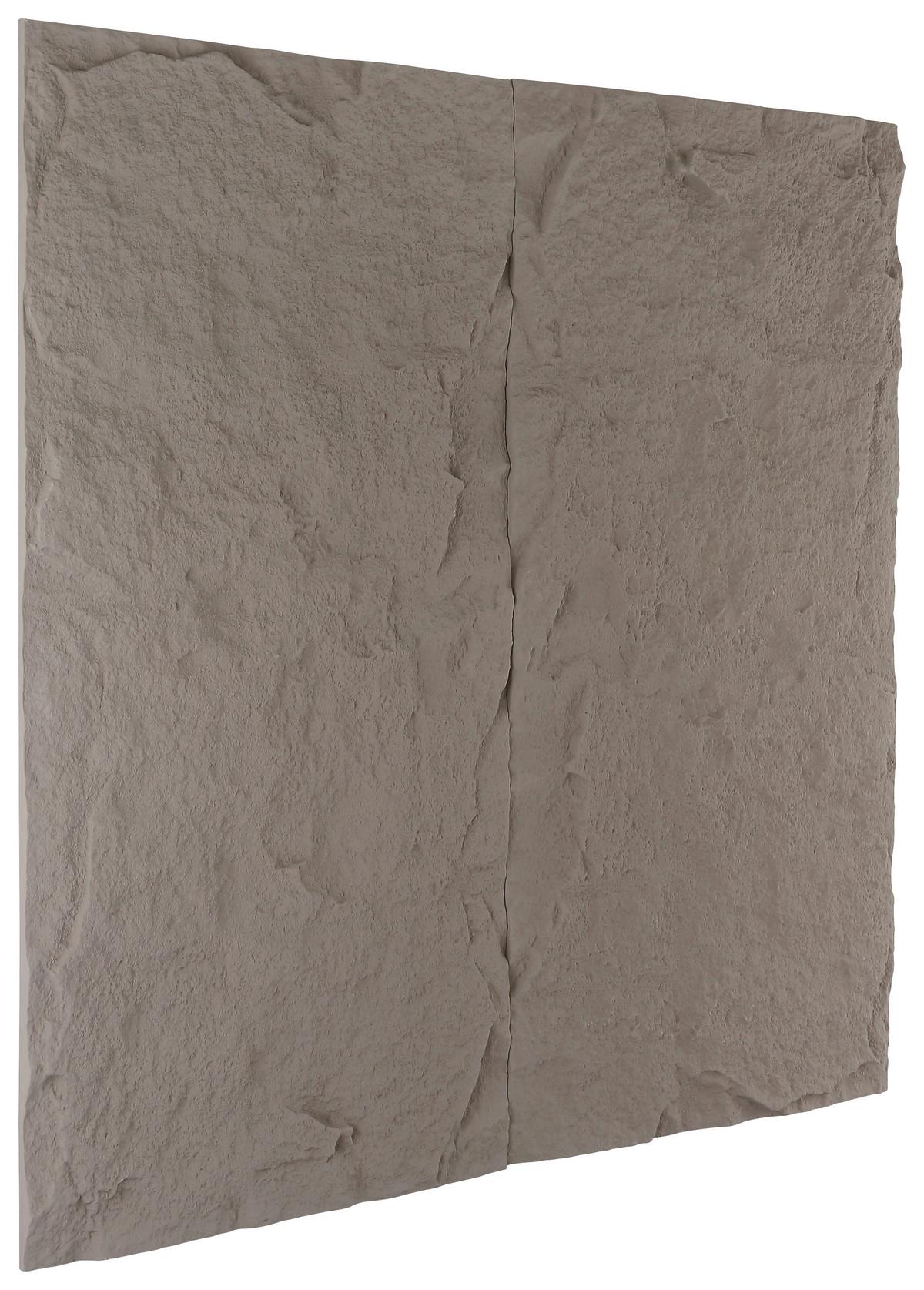 Wandpaneel Bergamo Grau B: 120 Cm - Grau, MODERN, Kunststoff (120/60/3cm)