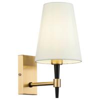 Wandleuchte Zaragoza - Messingfarben, Trend, Textil/Metall (14/28/19cm) - MAYTONI