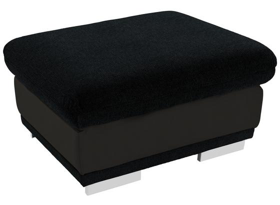 Hocker Seaside - Chromfarben/Dunkelgrau, KONVENTIONELL, Textil (97/47/67cm) - Luca Bessoni Hocker Seaside - Chromfarben/Dunkelgrau, KONVENTIONELL, Textil (97/47/67cm) - Luca Bessoni