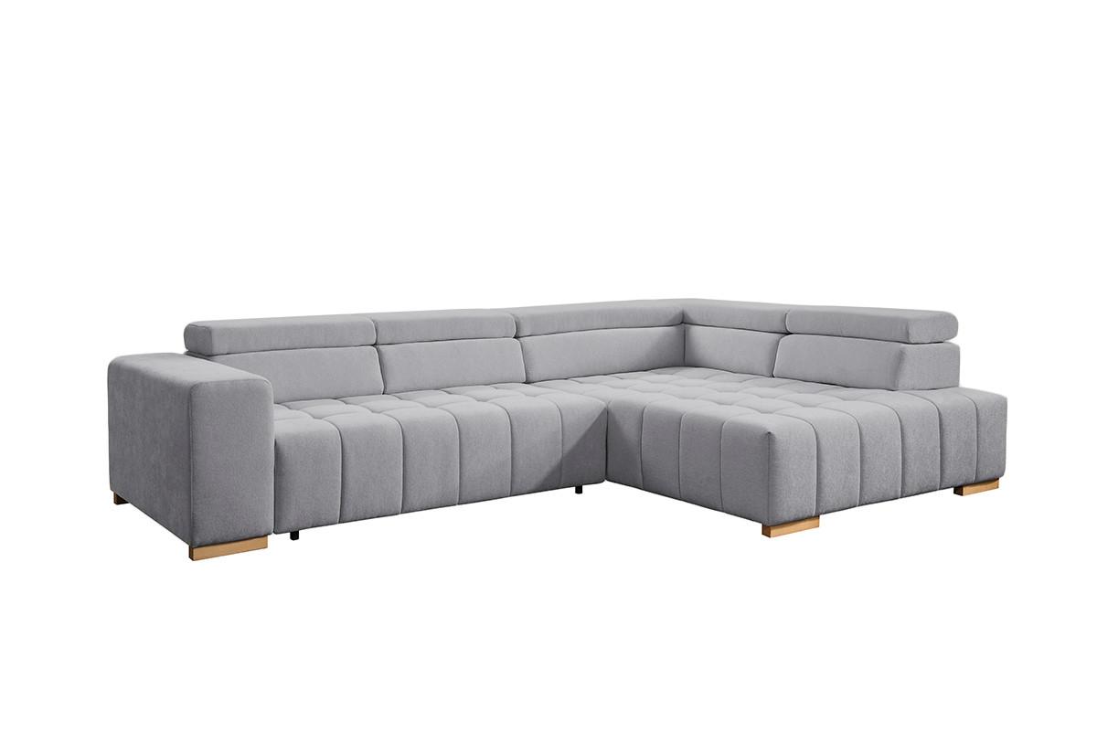 Ecksofa Elias Neu Grau S: 307x201 cm - Naturfarben/Grau, Design, Textil (307/201cm) - Livetastic