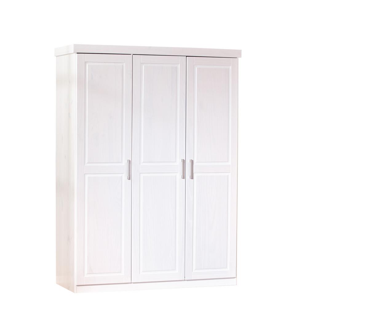 Kleiderschrank Magnus Weiss - Weiß, Basics, Holz (140/55/190cm) - MID.YOU