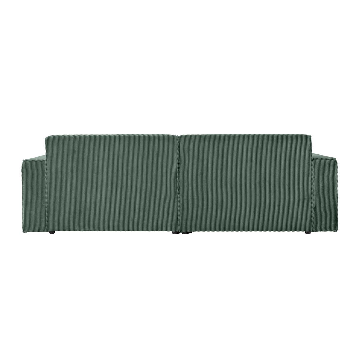 Rohová sedačka LOFT, ľavá, tmavozelený menčester - čierna/svetlozelená, Modern, textil/plast (172/75/265cm) - Mömax