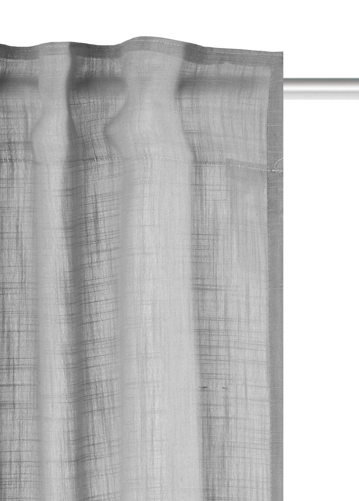 FERTIGVORHANG SOFTY 2ER SET - Grau, Basics, Textil (140/225cm)
