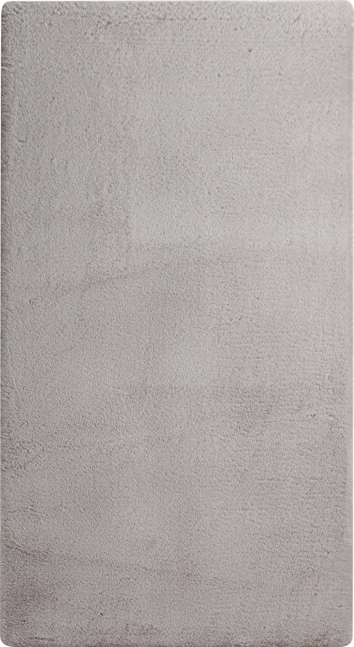 Fellteppich Magarete Silberfarben 80x150 Cm - Silberfarben, Textil (80/150cm) - Luca Bessoni