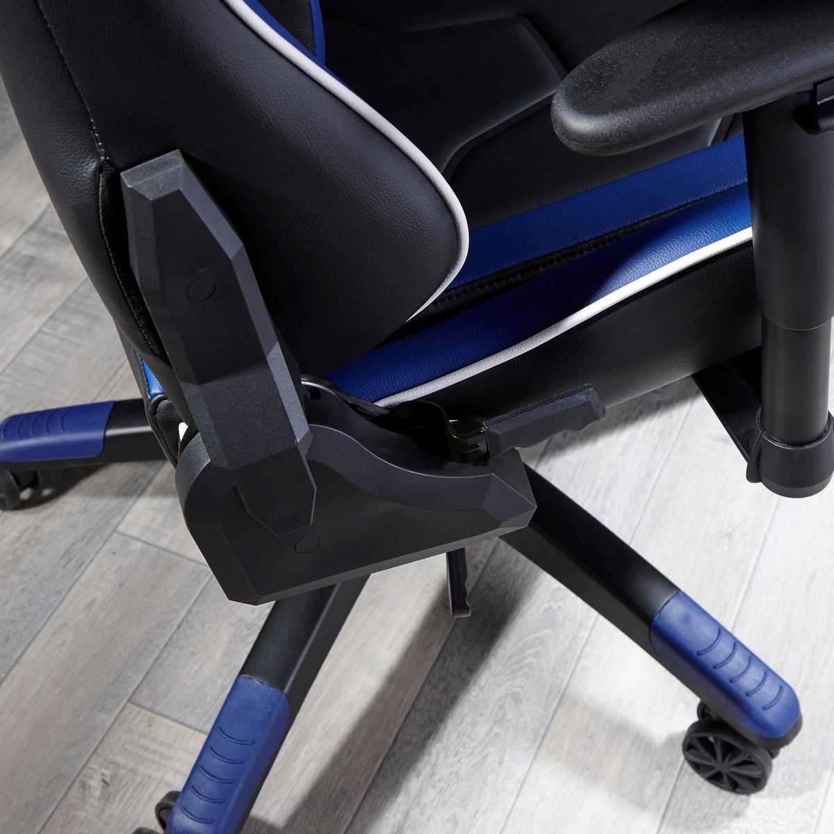 Gamingstuhl Agility Esports - Blau/Schwarz, MODERN, Kunststoff/Textil (59,9/122/66cm) - X Rocker