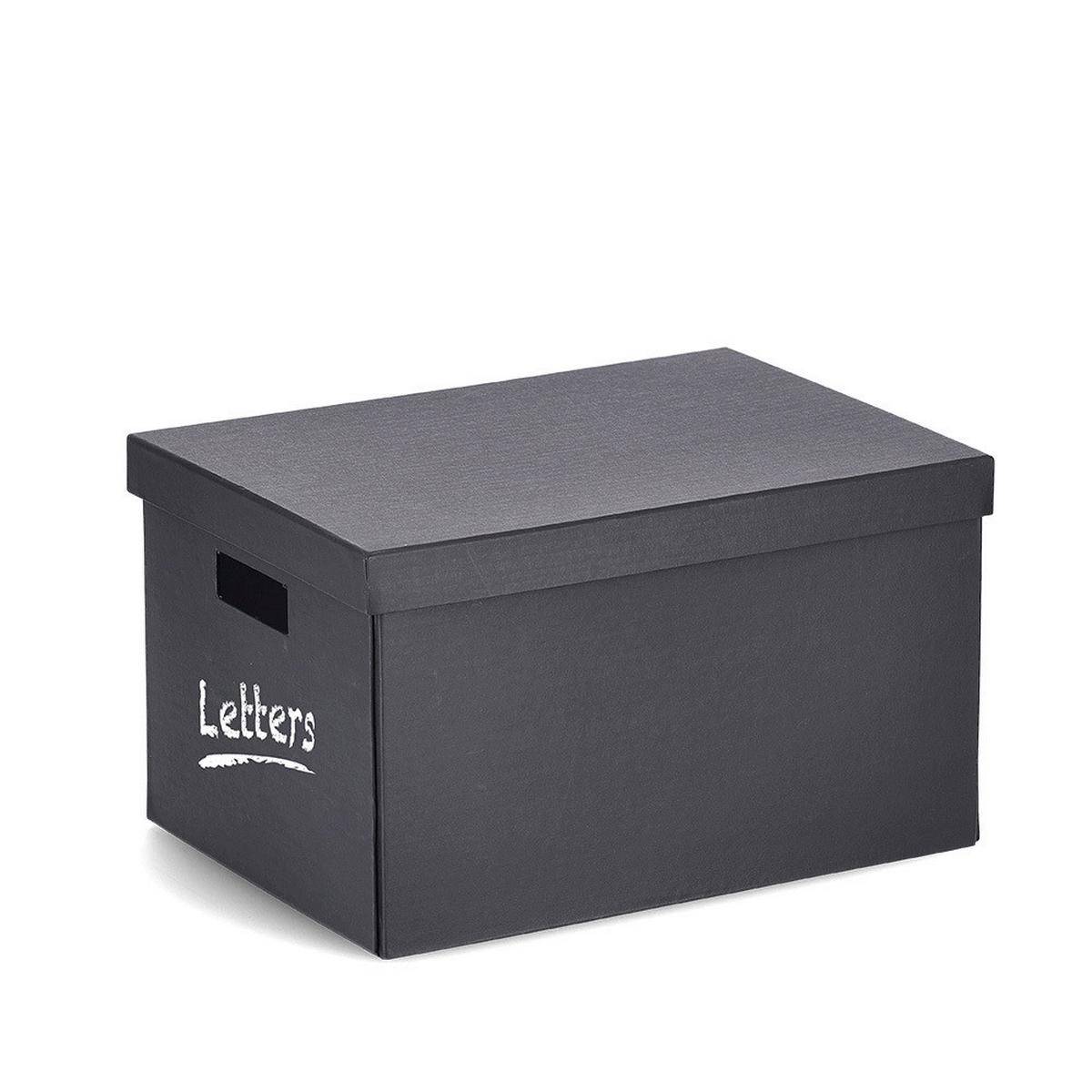 AUFBEWAHRUNGSBOX Karton, BxHxT: ca. 25x35x20 cm - Basics, Karton (25/35/20cm)