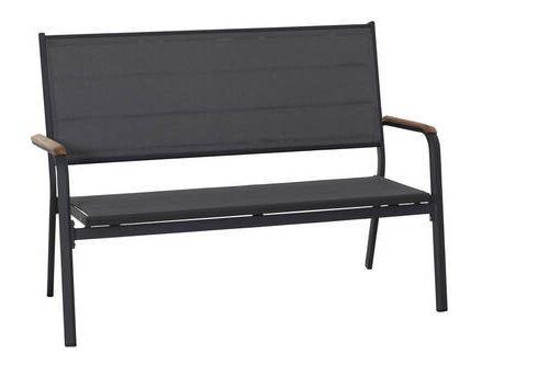 Gartenbank N40082 - Anthrazit, KONVENTIONELL, Holz/Kunststoff (138,5/97/67cm) - Siena Garden