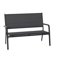 Gartenbank N40082 - Anthrazit, KONVENTIONELL, Holz/Kunststoff (138,5/97/67cm) - Siena Garden