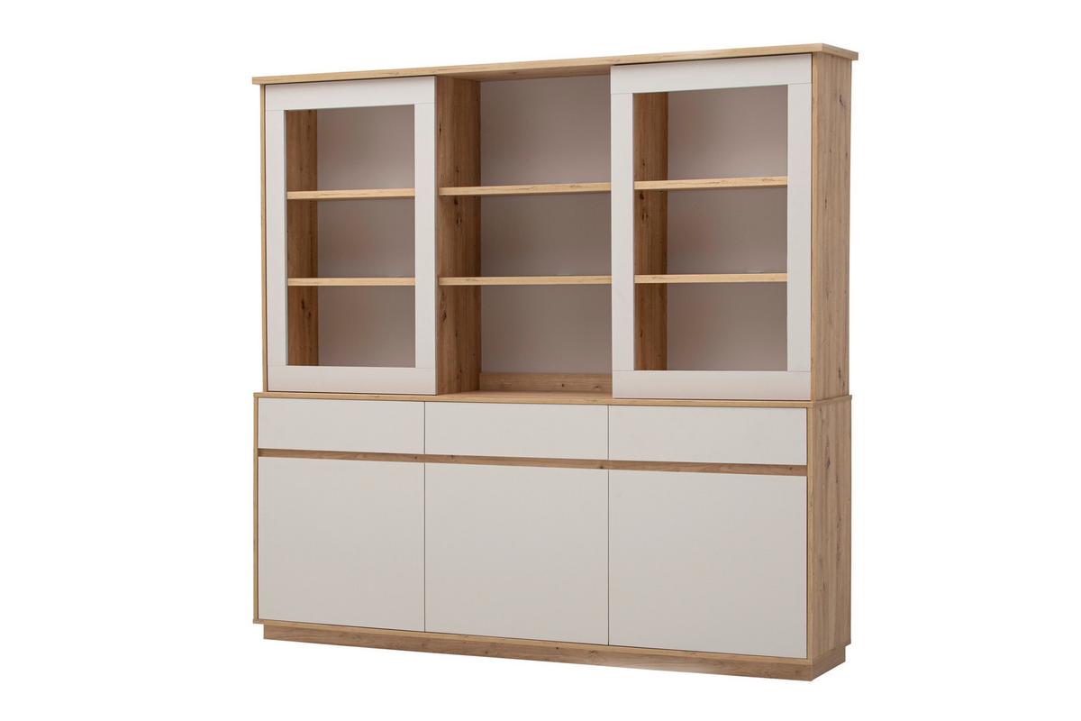 Buffet Sonora Kashmir/Eiche B: 202cm - Kaschmir/Eiche Artisan, Design, Holzwerkstoff (202/199/40cm) - MID.YOU