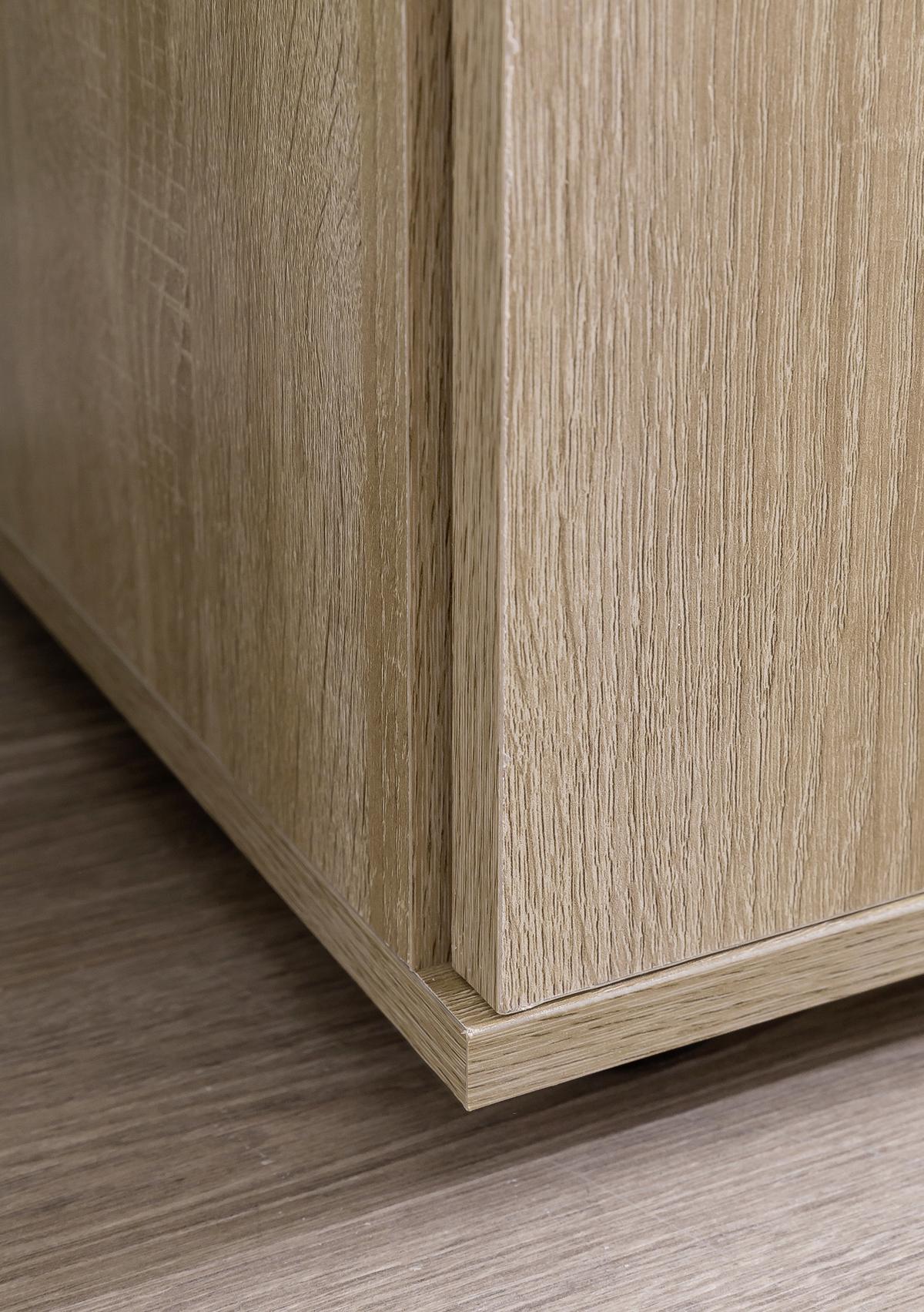 Komoda sonoma dub - barvy dubu/černá, Konvenční, kov/kompozitní dřevo (107/79/35cm) - MID.YOU