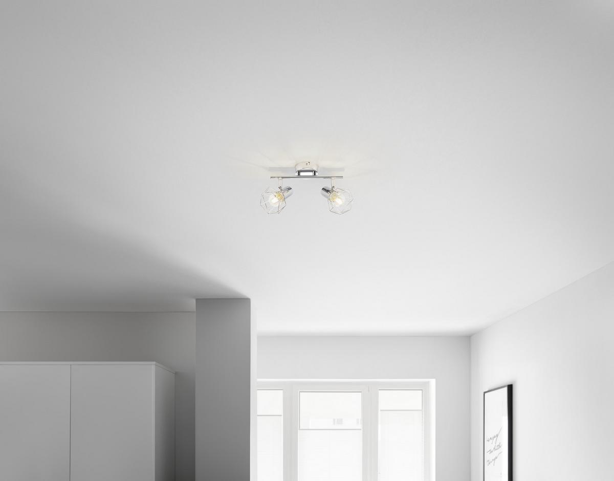 Svítidlo bodové Klausi 25,5cm, 2x40 Watt - Moderní, kov (25,5/15cm) - Mömax
