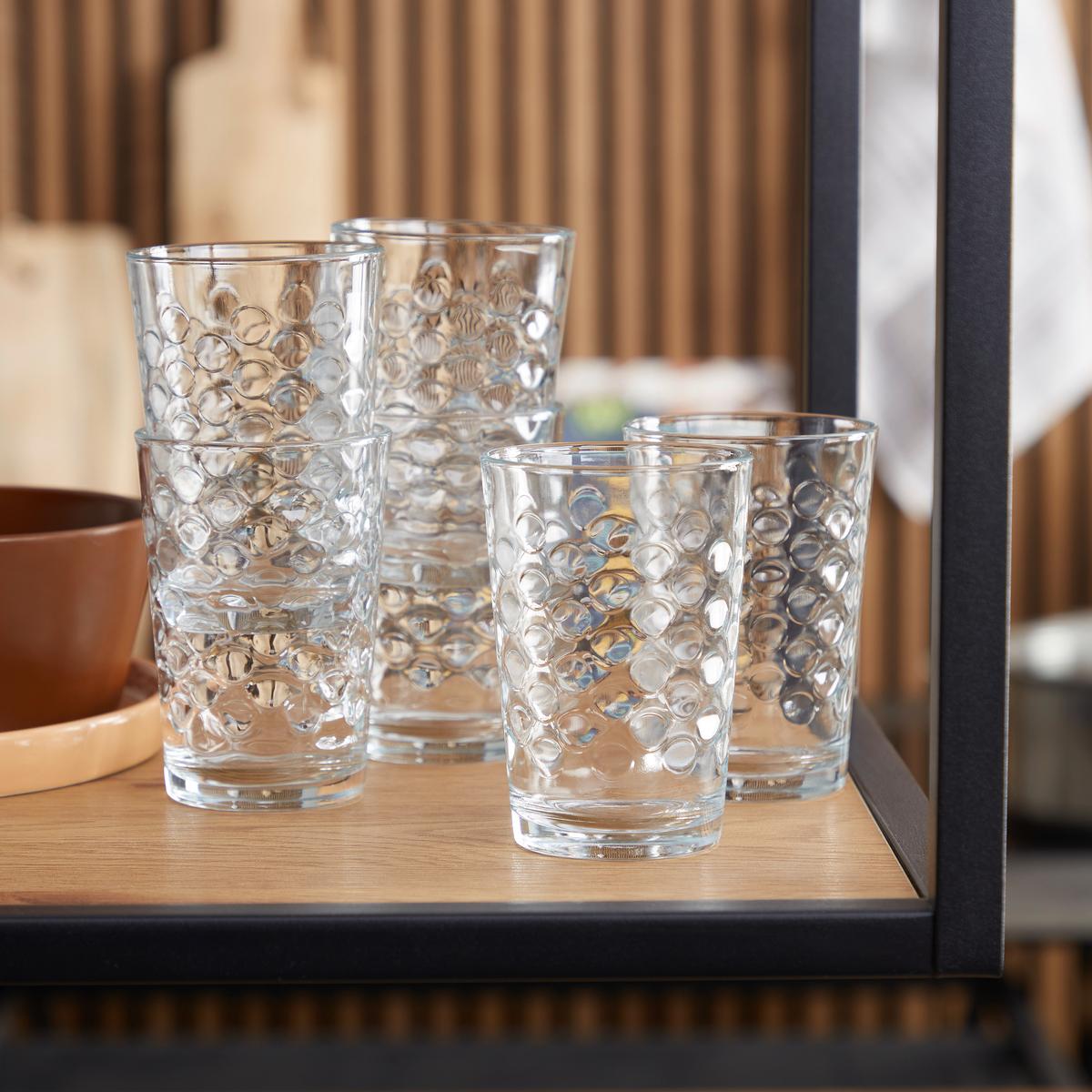 Trinkglas Marcella 6er-Pack, ca. 205 ml - Transparent, KONVENTIONELL, Glas (6,8/9,9cm) - Luca Bessoni