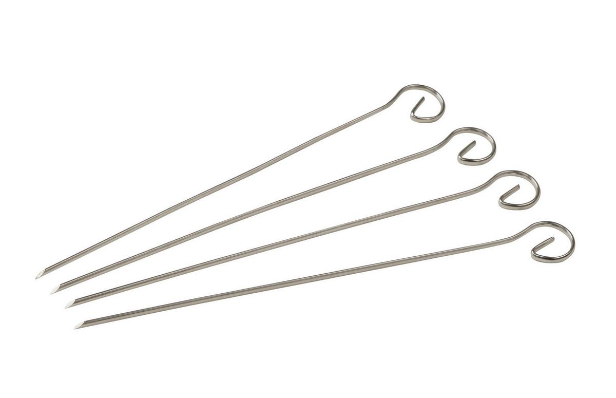 JEHLA NA ŠPÍZ SCHASCHLIK - barvy nerez oceli, kov (21cm)