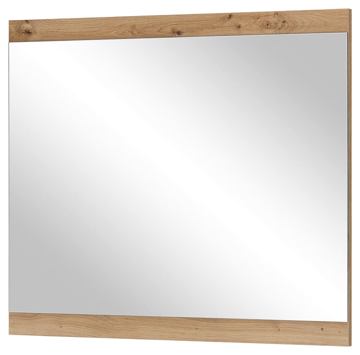 Wandspiegel Milan Rechteck 85x70 cm Eiche Artisan Dekor - Eiche Artisan, Design, Glas/Holzwerkstoff (85/70/2cm) - MID.YOU