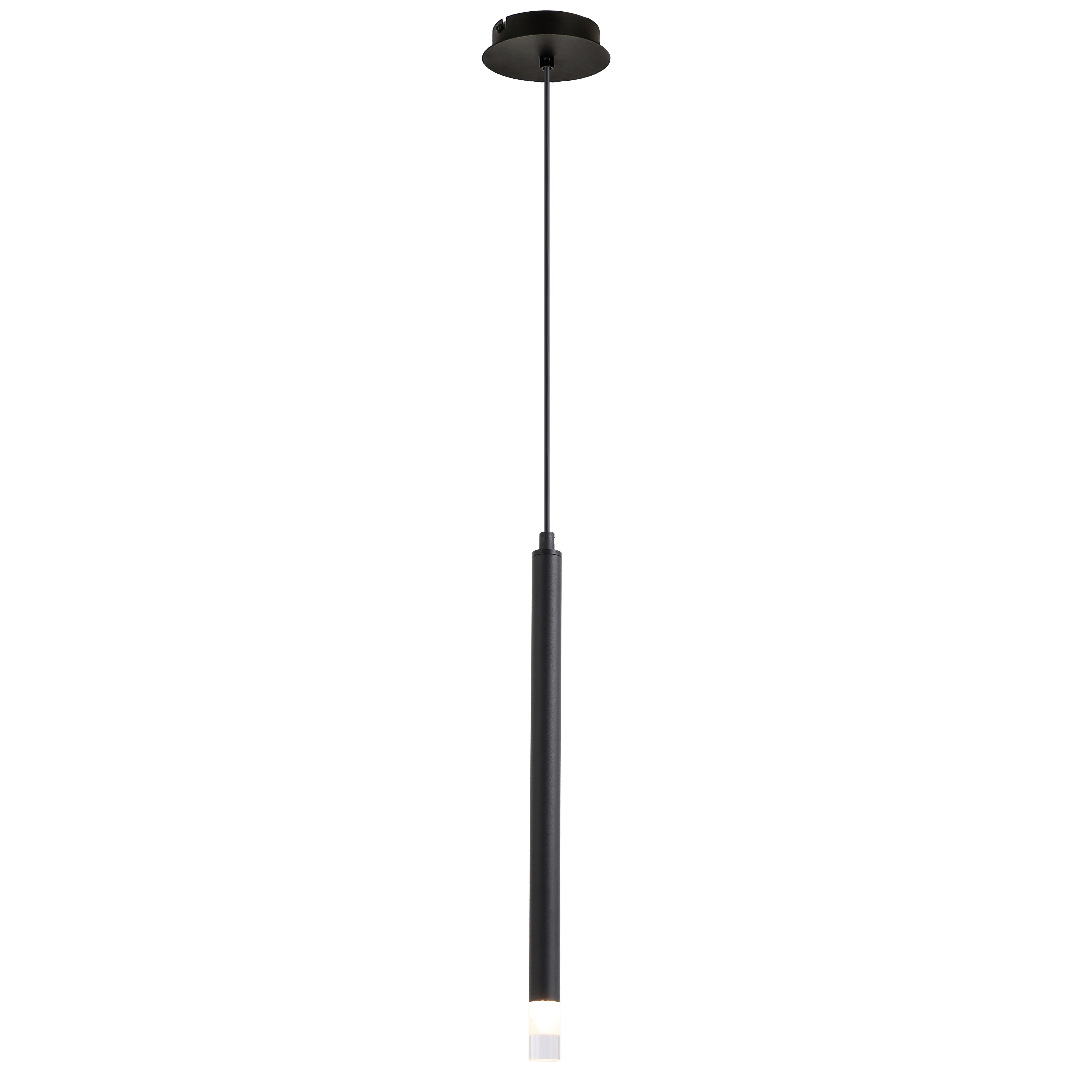 ZÁVĚSNÉ SVÍTIDLO SIMPL - černá/čiré, Moderní, kov/plast (12/120cm) - Mömax