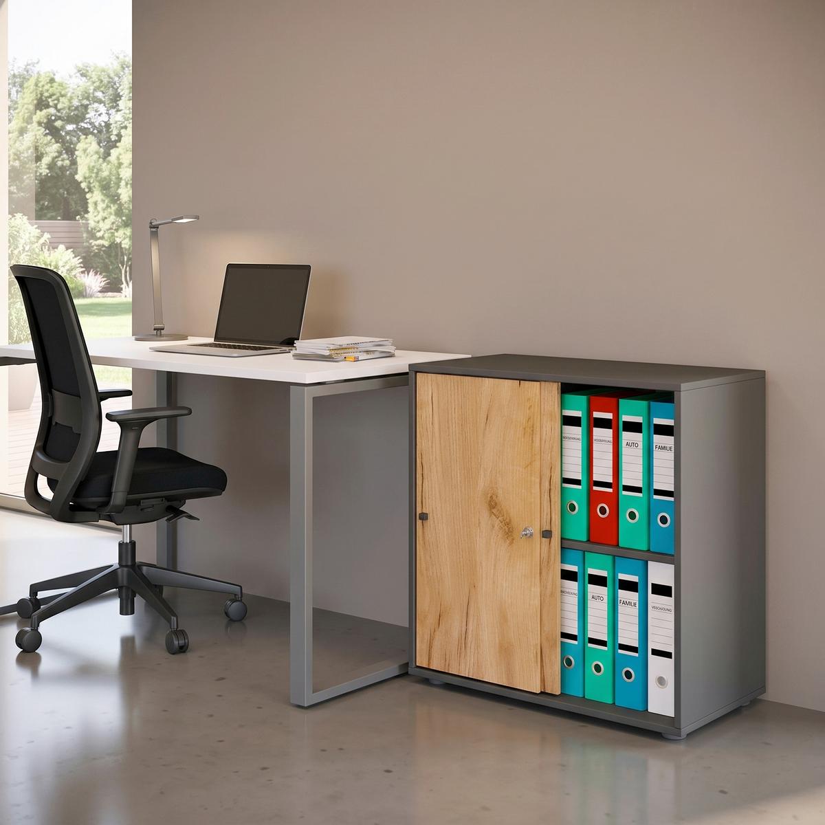 REGÁL NA ŠANÓNY LONA L - čierna/dub medový, Design, kompozitné drevo/plast (70/74/37cm) - P & B