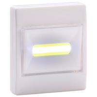 LED-Wandlicht LED-Wandlicht mit Schalter Cob - Weiß, Basics, Kunststoff (8/9/2cm)