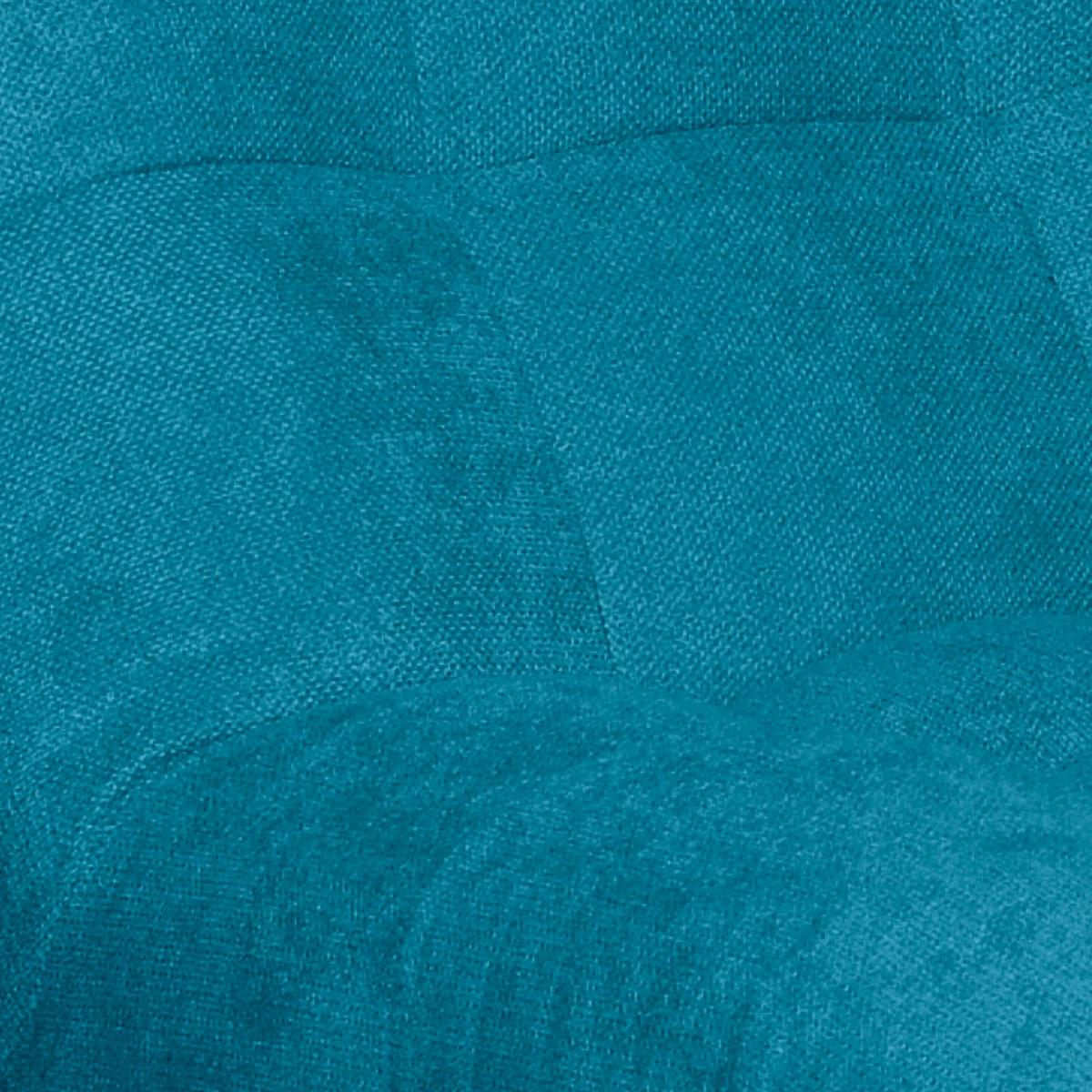Liege Isabella Flachgewebe Türkisblau - Türkis/Chromfarben, MODERN, Textil (68/88/164cm) - MID.YOU