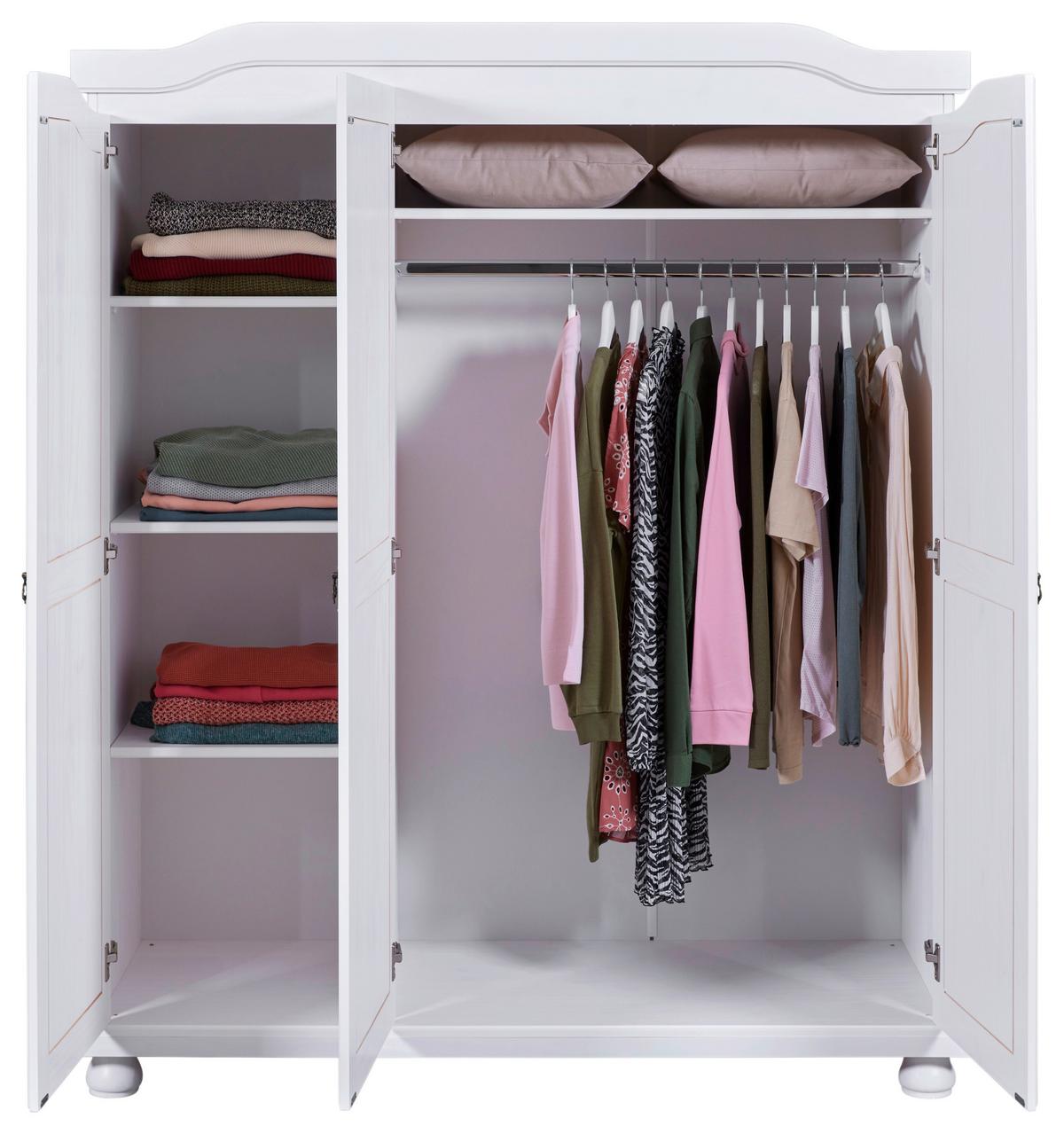 Einzelzimmer Vilmar Bastian Weiß 2-teilig - Weiß, MODERN, Holz - MID.YOU