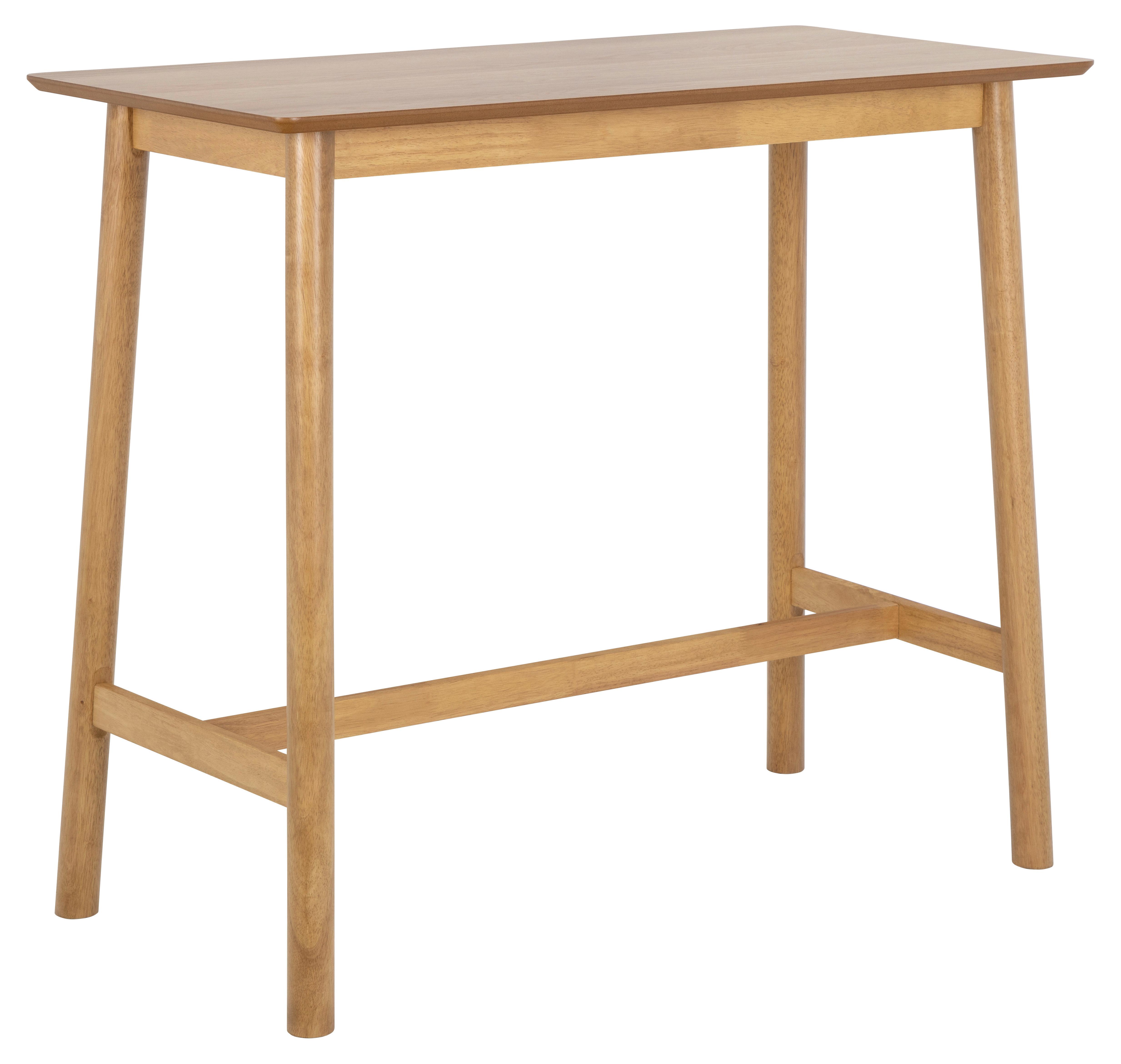 Barový stůl BARLOW 120x50cm - přírodní barvy, Trend, dřevo (120/105/60cm) - MID.YOU
