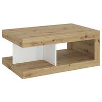 Couchtisch Luci Weiß Eiche Artisan/Weiß B: 104 cm - Weiß/Eiche Artisan, Trend, Holzwerkstoff/Kunststoff (104/43,1/64cm) - MID.YOU