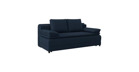 Schlafsofa Alice - Schwarz/Dunkelblau, MODERN, Textil (202/73-92/105cm) - Luca Bessoni