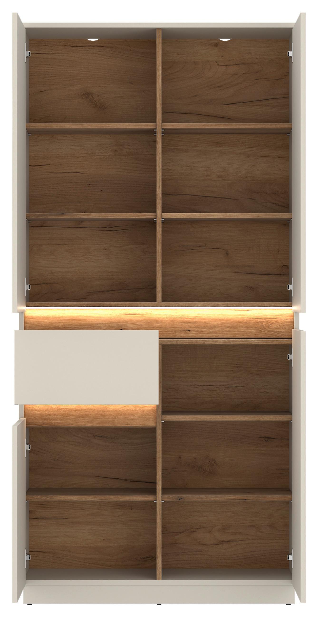 Schrank Samu Kaschmir/eichefarben B: 90,2cm - Kaschmir/Eichefarben, MODERN, Holzwerkstoff (90,2/186/35cm)
