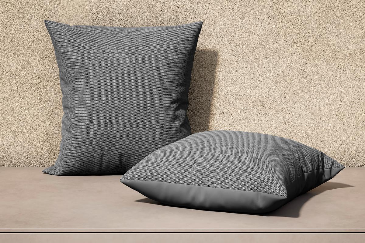 VONKAJŠÍ VANKÚŠ DIVINA - čierna, Modern, textil (45/4/45cm) - Bessagi Garden