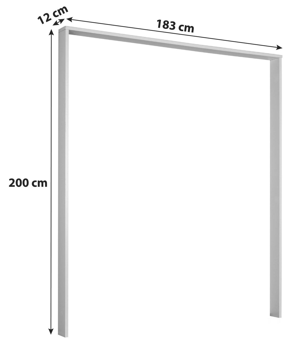Passepartout-Rahmen Oldenburg Eiche Dekor für B: 180 cm - Eichefarben/Eiche Artisan, KONVENTIONELL, Holzwerkstoff (183/200/12cm)