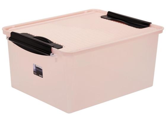 Box mit Deckel Crystal Pink - Pink, KONVENTIONELL, Kunststoff (38/29/17cm) - Plast 1 Box mit Deckel Crystal Pink - Pink, KONVENTIONELL, Kunststoff (38/29/17cm) - Plast 1