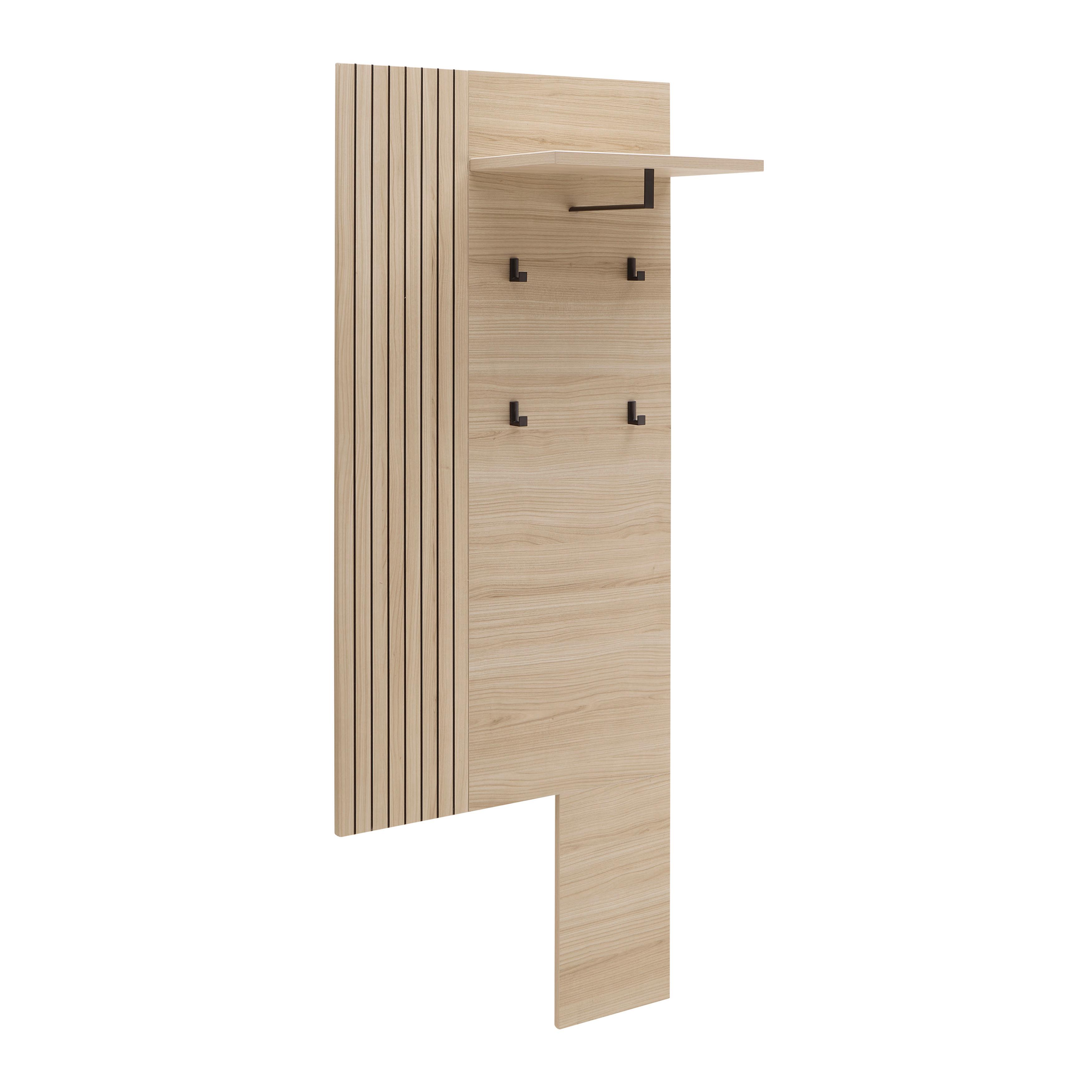 Vešiakový panel PISA dekor dub - barvy dubu, Moderní, kompozitní dřevo (70/175/30cm) - Mömax