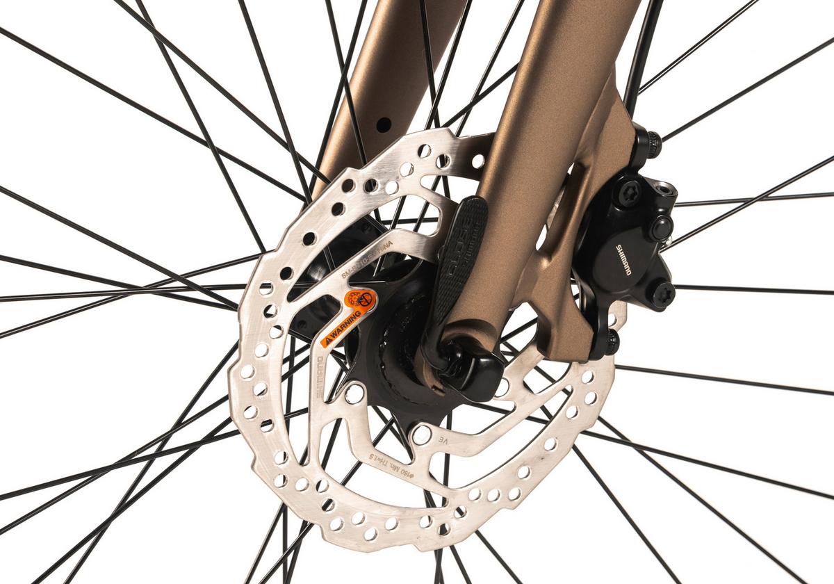 E-citybike 27,5 Zoll Bronze Matt - Cappuccino, MODERN, Metall (180/70/100cm)