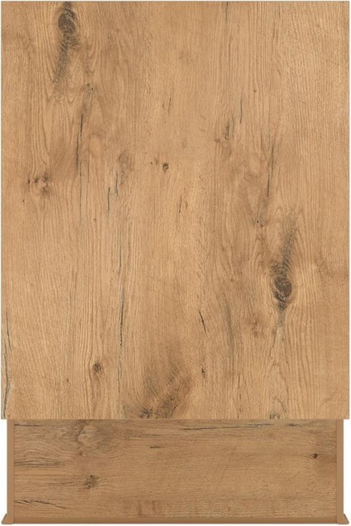 Eckküche Ip1200 ohne Geräte 185x320cm Magnolie/Eiche Dekor - Eichefarben/Magnolie, Basics (185/320cm)