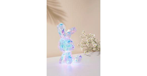 LED-Dekoleuchte Bunny - Transparent, MODERN, Kunststoff (20/20/41cm) - Luca Bessoni