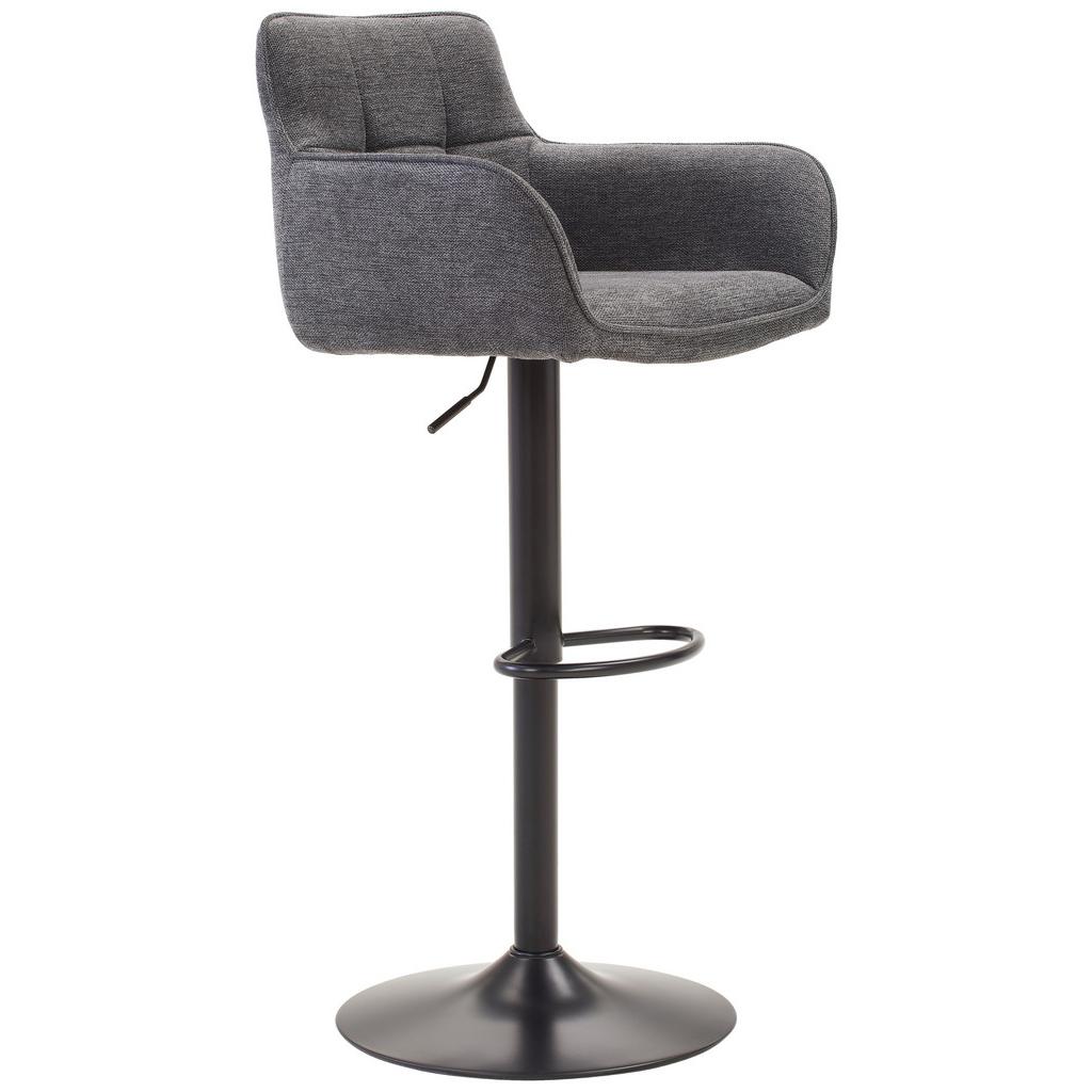 Barhocker höhenverstellbar Luigi Grau/Schwarz